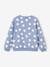 Sweatshirt with Fancy Motifs for Girls chambray blue+ecru+pale pink+red 