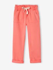 Girls-Trousers-Fluid Paperbag-Style Trousers for Girls