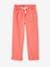 Fluid Paperbag-Style Trousers for Girls coral+lavender 