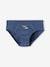 Pack of 7 Whale Briefs in Stretch Organic Cotton for Boys sky blue 