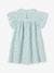 Cotton Gauze Dress with Floral Print, for Girls ecru+grey blue+rose 