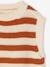 Striped Sleeveless Jumper for Girls striped brown 