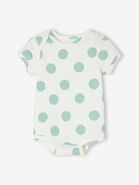 Set of 3 Progressive Bodysuits in Organic Cotton, for Babies sky blue 