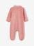 Pack of 2 Sleepsuits In Velour, for Babies old rose 