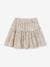 Floral Cotton Gauze Skirt, for Girls ecru+printed white 