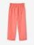 Fluid Paperbag-Style Trousers for Girls coral+lavender 