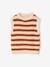 Striped Sleeveless Jumper for Girls striped brown 