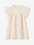 Cotton Gauze Dress with Floral Print, for Girls ecru+grey blue+rose 