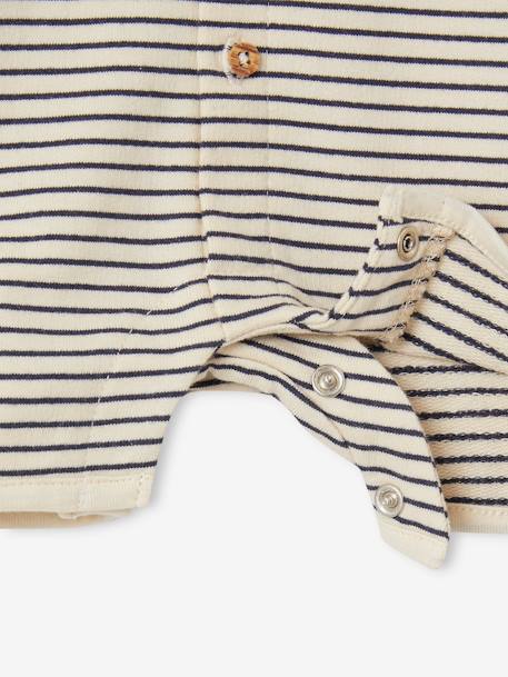 Striped Jumpsuit for Newborns night blue 