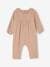 Jumpsuit for Baby, in Cotton Gauze cappuccino+White 