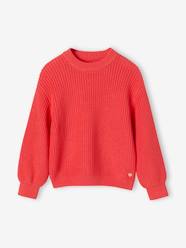 Girls-Cardigans, Jumpers & Sweatshirts-Jumpers-Jumper in Brioche Stitch, for Girls