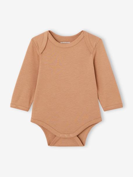 Pack of 7 Long Sleeve Bodysuits with Cutaway Shoulders for Babies, Basics multicoloured 