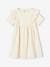 Ruffled Dress for Girls coral+ecru 