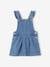 Dungaree Dress with Frilly Straps in Denim for Babies stone 