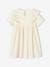 Ruffled Dress for Girls coral+ecru 