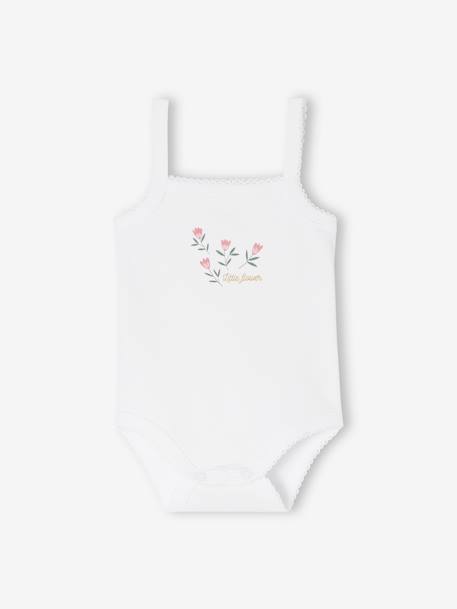 Pack of 5 Organic Cotton Strappy Bodysuits for Newborn Babies old rose 