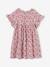 Floral Dress with Ruffled Butterfly Sleeves, for Girls rose 