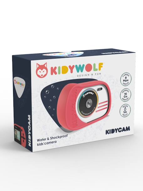 Kidycam Camera - KIDYWOLF blue+orange+rose 