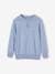 Jumper with Grandad-Style Collar for Boys marl beige+marl blue+mint green 