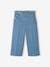 Wide Cropped Trousers with Flap Front for Girls brut denim+double stone 