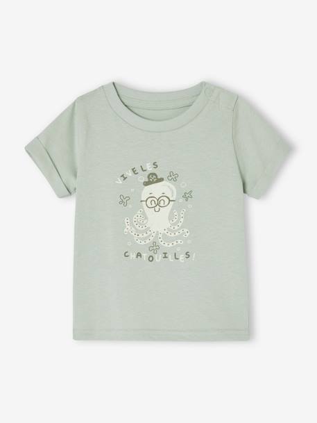 Mini Totem T-Shirt for Babies aqua green 