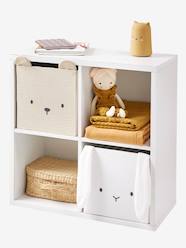 Bedroom Furniture & Storage-Storage-Set of 2 Animals Boxes in Cotton Gauze