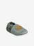 Elasticated, Soft Leather Slip-Ons for Babies khaki+sage green 