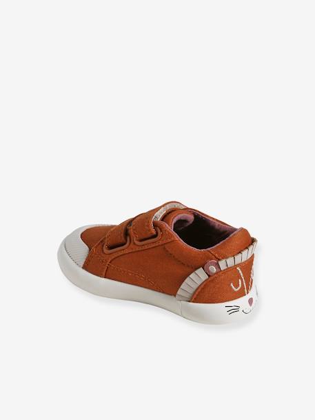 Fabric Trainers with Touch Fasteners, for Baby Boys dark brown 