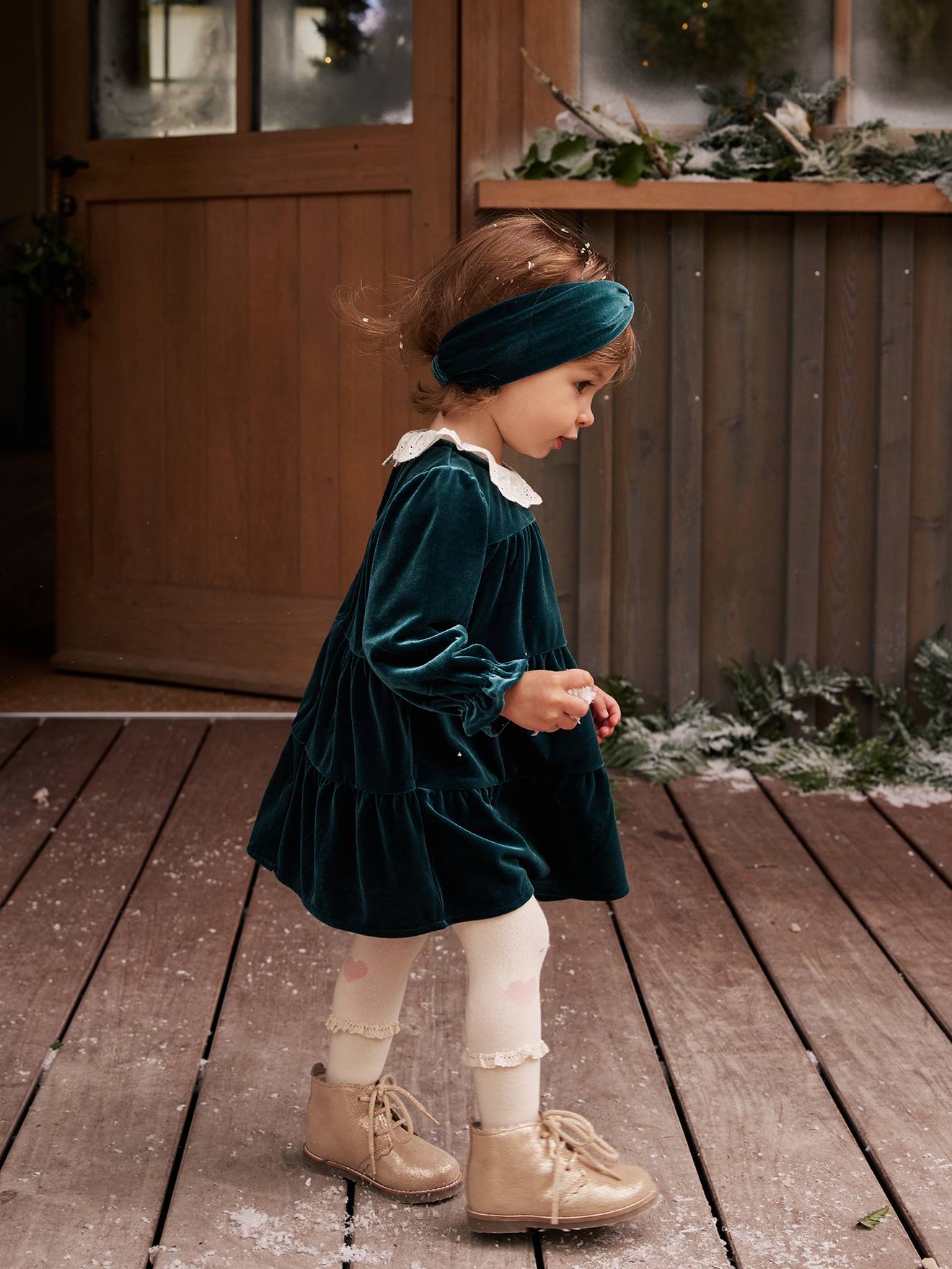 Green baby hot sale christmas dress