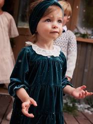 Christmas Gift Box: Velvet Dress + Headband for Baby Girls