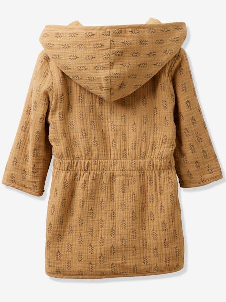 Cotton Gauze Bath Robe for Babies, ETHNIC ochre 