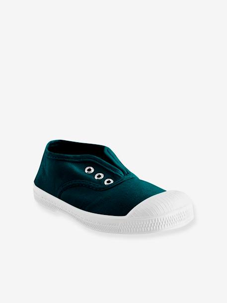 Elasticated Canvas Trainers for Children, Elly E15149C15N BENSIMON® aqua green+brown+electric blue+green+nude pink+rose+yellow 