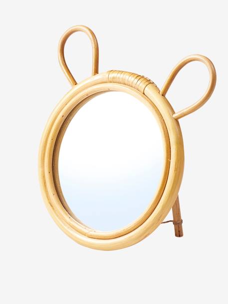 Rattan Mirror, Bear beige 