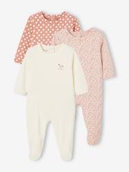 Baby-Pack of 3 Interlock Sleepsuits for Babies, BASICS