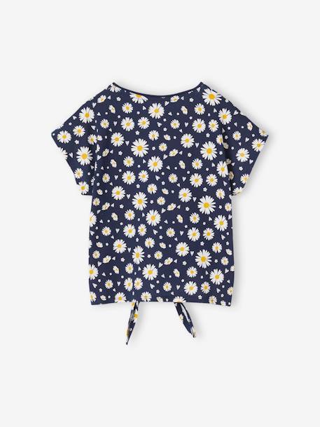 Printed T-Shirt for Girls ecru+khaki+navy blue+PINK MEDIUM ALL OVER PRINTED+vanilla 