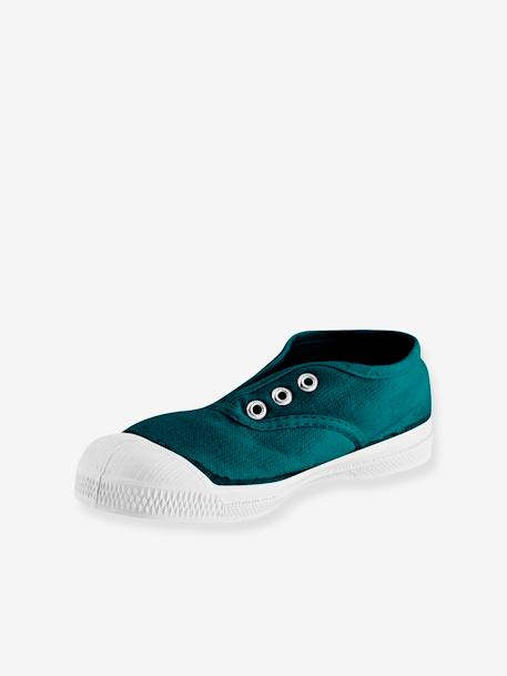 Elasticated Canvas Trainers for Children, Elly E15149C15N BENSIMON® aqua green+brown+electric blue+green+nude pink+rose+yellow 