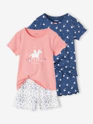 Girls-Pack of 2 Unicorns Pyjamas for Girls