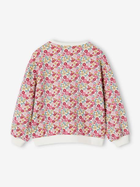 Sweatshirt with Floral Motifs for Girls rose 