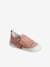 Indoor Shoes in Smooth Leather with Hook-&-Loop Strap, for Babies pale pink+printed pink+rose 