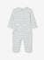 Striped Sleepsuit in Interlock Fabric for Babies sky blue 