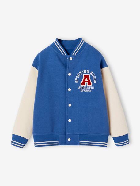 Sports Varsity Jacket for Boys blue+red 