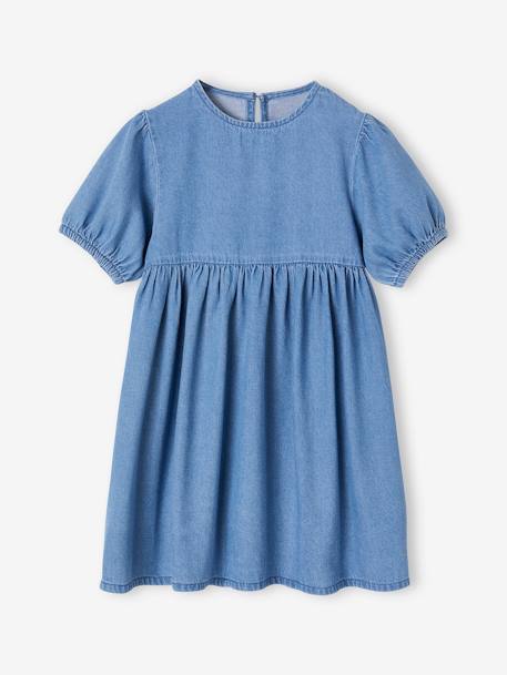 Dress in Lightweight Denim, for Girls stone 