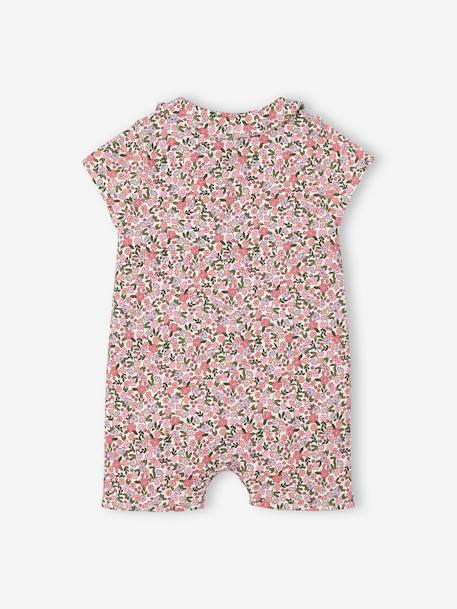 Floral Jumpsuit for Newborns ecru 