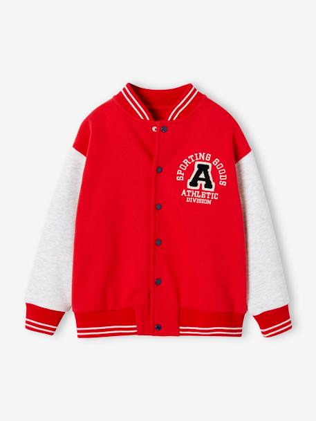 Sports Varsity Jacket for Boys blue+red 