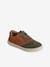 Leather Trainers with Laces for Children, Designed for Autonomy set brown 