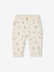 -Printed Fleece Trousers for Babies