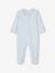 Pack of 3 BASICS Jersey Knit Sleepsuits with Zip Fastening, for Babies chambray blue 