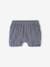 Pack of 2 Cotton Gauze Shorts for Babies ecru+grey blue 