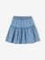 Light Denim Skirt with Embroidered Cherries, for Girls stone 