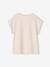 Panthers T-shirt with Velour Message, for Girls pale pink 